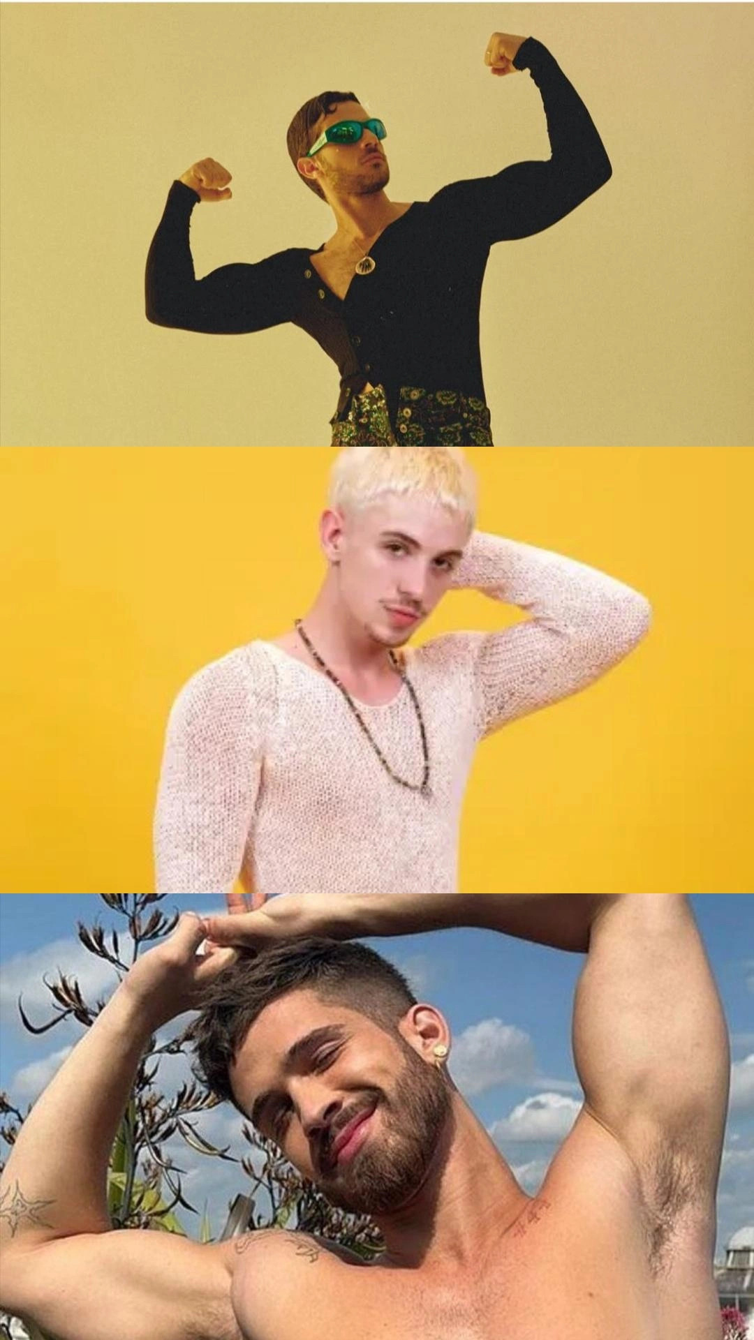 Famosos Chay Suede, Juliano Floss e João Guilherme são exemplos dessa nova masculinidade.